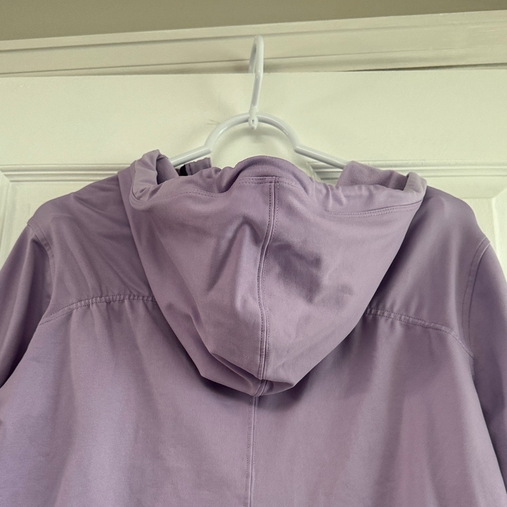 Women's ALO Purple Yoga Jacket size Large Hooded Full Zip Coolfit - Picture 8 of 8
